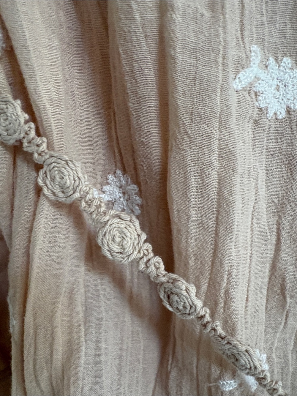 Anthropologie Embroidered Cotton Gauze Tunic Dress - Picture 4 of 10